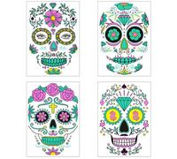 Halloween Makeup Stickers Scary Flower Waterproof Temporary Funny Makeup