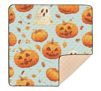 Halloween Making A Face Soft Thick Baby Activity Play Mat for Floor Washable Infant Play Activity Mat for Baby Kids Toddlers Infants, 50'' x 50''