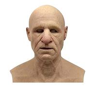Halloween Mask Adults, Old Man Horror Masks For Adults Realistic Latex Scary Creepy Windproof Face And Neck Cover Mens Women Men Woman (005 Man,One Size)