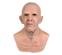 Halloween Mask Adults, Old Man Realistic Masks Full Head Queen Latex Masquerade Pumpkin Face Mens Costumes Adult for Adults Women Men Woman (008 Man,One Size)