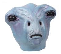 Halloween Mask Creepy Alien Latex Mask 12x11.8x9.8" Full Head Realistic One Size Adult Horror with Ventilation Holes for Halloween Cosplay Party Prank Alien