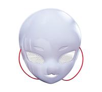 Halloween Mask for Adult DIY Plastic for Costume Parties Cartoon Character Prop Ideal Cosplay Events Art Project Supplies Perfect Masquerade Accessory (18x21x7. 2cm)