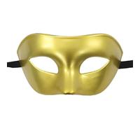 Halloween Mask for Adult Elegant for Masquerade Parties Classic Half Face Design Halloween Celebrations Suitable both Men and Women Perfect Accessory Themed Events (Gold, One Size)