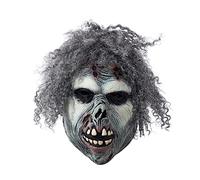 Halloween Mask for Adult Halloween Scary Evil Cosplay Prop Headgear Terrifying Creepy Costume Accessory (yellow, One Size)