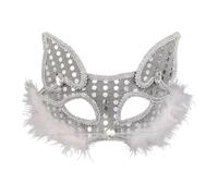 Halloween Mask for Adult Party Favors Carnival Party Unique Design Adult Size For Costume Events Halloween 9 (Silver, 20X15CM)