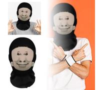 Halloween Mask for Adult Woman Hat Full Face Mesh Parody Headgear Adaptable To Most Face Shapes ！ Hat Sweat Protectors (B, One Size)
