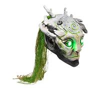 Halloween Mask - Glow Green Old Man Latex Mask Headgear Costume Props for Halloween Festival Masquerade wondeful
