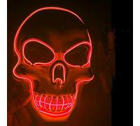 Halloween Mask Led Halloween Costume Led Glow Scary Light Up Masks Scary Led Halloween Mask Light Up Mask Cosplay Led Rave Face Mask Costume For Festival Party Carnival Costume Christmas Cosplay