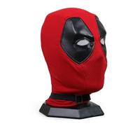 Halloween Mask, Red Men's Party Cosplay, Halloween Cosplay Knitted Mask, Adult Reality Helmet Party Accessories, Costume Props for Masquerade, Cosplay Party Costume Props