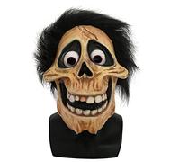 Halloween mask Scary Halloween Skull Latex Mask Full Head Movie Grandpa Cosplay Party Mask Props Costume Helmet (Coco Hector,one)