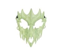Halloween Mask Skull Glow in the Dark - Approx. 14.5 x 18 cm, Glow in the Dark, Reusable, Scary Mask for Adults, Horror Costume Accessory, Skull Mask, Carnival Party Fancy Dress