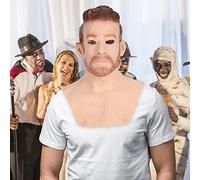 Halloween Masks Adults Adult Holiday Me-The Another Man Supersoft Elder Halloween Old Education Creepy Mask(1-Multicolor,One Size)