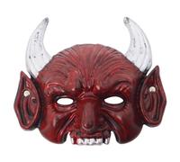 Halloween Masks for Adults, Realistic Horn Half-Face Devil Costume, Red.. | Realistic Devil Horns, Unobstructed Vision, Soft PU Fit, for Halloween Parties & Cosplay