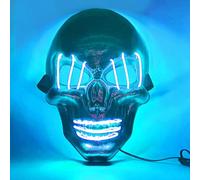 Halloween masks, LED luminous masks, Halloween horror masks, Halloween role-playing costumes, costume parties, carnival gifts (Ice blue)
