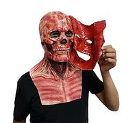 Halloween Masks Skull, Realistic Halloween Mask Terror Ghost Devil Mask Funny Masks Latex Full Head Realistic Costumes for Women Scary The Elder Old Man Headgear Silicone Masquerade