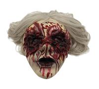 Halloween Masque Full Head Witch Latex Headwear Cosplay Accessory | Funny Halloween Masque for Masquerade Carnival Party Holiday Stage Performance Haunted House Prank