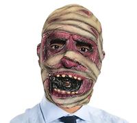 Halloween Masques for Adults Creepy Mummy Latex Cosplay Headgear Prop | Halloween Horror Cosplay Masque for Parties Theme Parks Stage Haunted Houses Men Women