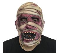 Halloween Masques for Men Creepy Mummy Latex Cosplay Headgear Prop | Halloween Horror Cosplay Masque for Parties Theme Parks Stage Haunted Houses Men Women