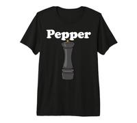 Halloween Matching Salt and Pepper Couple Pepper Shaker Premium T-Shirt