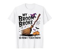 Halloween Math Teacher Science Funny School for Teachers T-Shirt