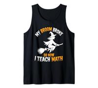 Halloween Math Teacher Science Funny School for Teachers Tank Top