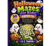 Halloween Mazes for Kids Ages 5-10: 50 Not-Too-Spooky Cute Ghost Mazes from Easy to Hard - Fun Puzzle Challenges and Screen-Free Holiday Activities for Boys and Girls
