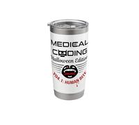 Halloween Medical Coder Medical Terminology Coding Stainless Steel Insulated Tumbler