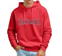 Halloween Men’s 1/4 Zip Jumper Long Sleeve Warm Sweater Soft Cozy Knitwear Pullover Comfortable Holiday Clothing Workwear Mens Adult Christmas Jumper (Red, XL)
