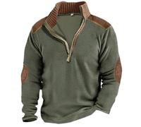 Halloween Men’s Casual Lightweight Bomber Jackets Sportswear Thin Windbreaker with Multi Pockets Outwear Activewear Matching Christmas Pjs for Family (Green, S)