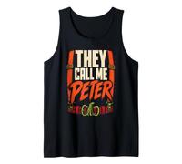 Halloween Men They Call Me Peter Pumpkin Jack O Lantern Tank Top