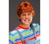 Halloween Mens Chucky Style Adult Fancy Dress Ginger Cosplay Wig