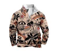 Halloween Men's Crew Neck Jumpers Lightweight Sweater Basic Pullover Long Sleeve Casual Business Knitted Jumper Outerwear Activewear Adult Christmas Jumper (Brown, XXL)