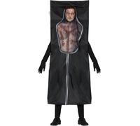 Halloween Men's Dead Man Body Bag Costume-Size Large 42-44