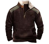 Halloween Men's Fashion Hoodies Techwear Color Block Long Sleeve Sweatshirts Unisex Lightweight Colourful Hoodie Pullover Sportwear Reindeer Costume Men (XXXL)