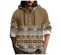 Halloween Mens Fleece Jackets Full Zip Lightweight Casual Jacket with Pockets Stand Collar Outdoor Winter Coat for Walking Hiking Fishing Camping Overcoat Elf Christmas Jumper (Gold-E, L)