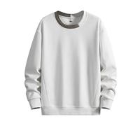Halloween Men's Fluffy Hooded Jumper Teddy Fleece Hoodie Plush Sweatshirt Lightweight Pullover with Pocket Warm Winter Outwear Outwear Bad Christmas Jumper (White #3, XXXXL)
