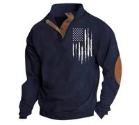 Halloween Men's Full Zip Cardigan Sweaters Stand Collar Ribbed Winter Knitted Casual Warm Jumper with 2 Pockets Overcoat Workwear Christmas Polo Shirts Mens (Navy, XXXL)