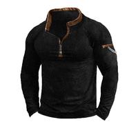 Halloween Men's Full-Zip Hoodies Zip Up Sweatshirt Jackets Lightweight Long Sleeve Zipped Hoodie Jumper Tops Jacket Sport Wear Bad Christmas Jumper (Black, M)