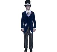 Halloween Mens Gothic Ghost Groom Costume