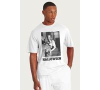 Halloween Men's Laurie Strode Hiding From Michael T-Shirt in White | Size: 2XL Halloween White 2XL