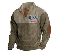 Halloween Men's Military Jacket Tactical Warm Fleece Winter Coat Windbreaker Thick Lapel Collar Combat Casual Cargo Jackets Jacket Activewear Xmas Jumpers for Men UK (Green, M)