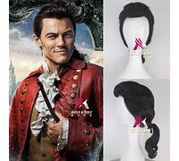 Halloween mens Movie Beauty and The Beast Handsome Gaston wig Men Gaston styled hair