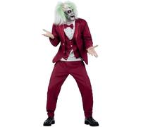 Halloween Mens Official Beetlejuice Groom Suit Costume