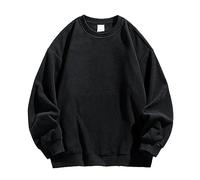Halloween Mens Oversized Hoodies Vintage Hoodie Couples Pullover Acid Wash Streetwear Sweatshirts Jumper Sweater Y2K Clothes Daily Wear Knitted Christmas Jumper (Black, XXL)