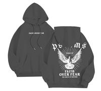 Halloween Men's Plain Hoodie UK Fleece Lined Sweatshirts Long Sleeve Sweater Drawstring Hoody Tops Fluffy Hooded Pullover Fall Holiday Clothing Knitwear Men's Christmas Shirt (Dark Gray, XL)