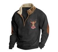 Halloween Mens Plain Long Sleeve Hoodie Fleece Pull-Over Soft Comfy Adult Top Sweatshirt Hoodies Work Longe wear Leisure Wear Boy Christmas Outfit (Black #1, XL)