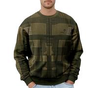 Halloween Mens Plain Long Sleeve Hoodie Fleece Pull-Over Soft Comfy Adult Top Sweatshirt Hoodies Work Longe wear Workwear Ugly Christmas Suit for Men (10-Army Green, XL)
