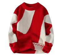 Halloween Mens Plain Long Sleeve Hoodie Fleece Pull-Over Soft Comfy Adult Top Sweatshirt Hoodies Work Longe wear Sport Wear Funny Christmas T Shirt (a-Red, XXXL)