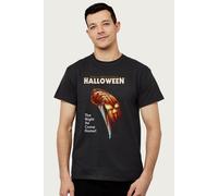 Halloween Men's Pumpkin The Night He Came Home T-Shirt in Black | Size: 2XL Halloween Black 2XL