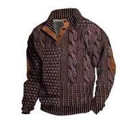 Halloween Men's Sweatshirts Pullover Long Sleeve Casual Crewneck Jumper Waffle Underwear Tops Lightweight Fall Winter Holiday Clothing Lounge Wear Funny Xmas Wrapping Paper Jumper (XXXL)